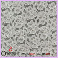 Classical White Well Designed Mesh Knitted Lace Fabric